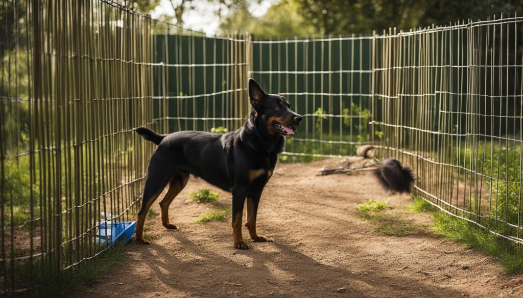 dog in a backyard