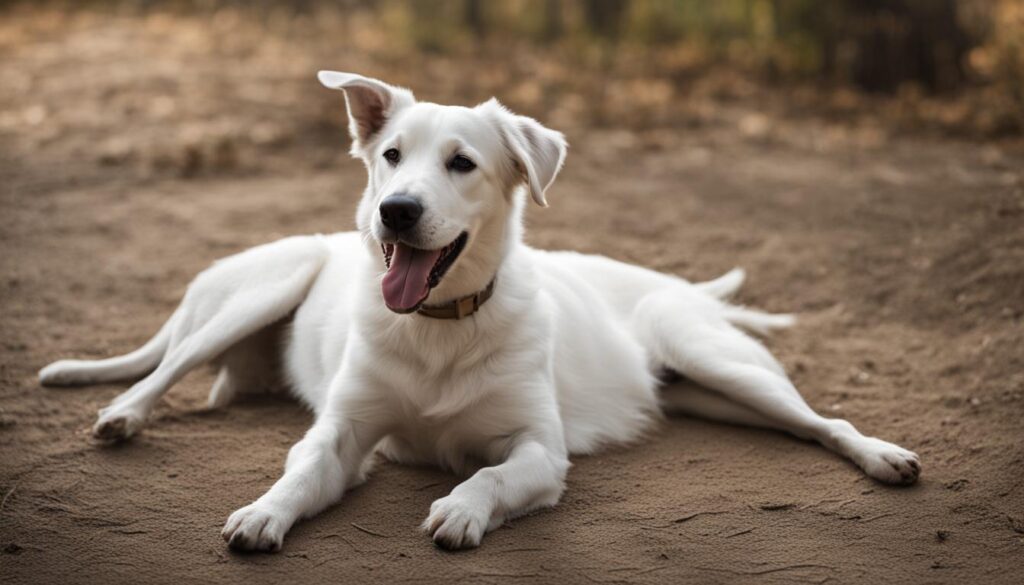 dog stretching