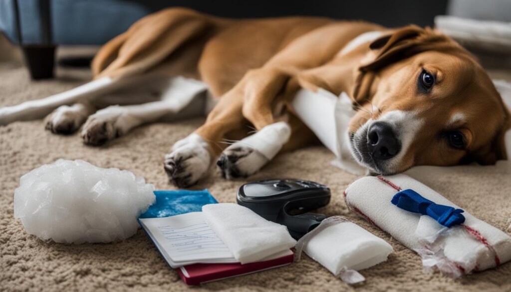 How to Take Care of a Dog's Sprained Leg